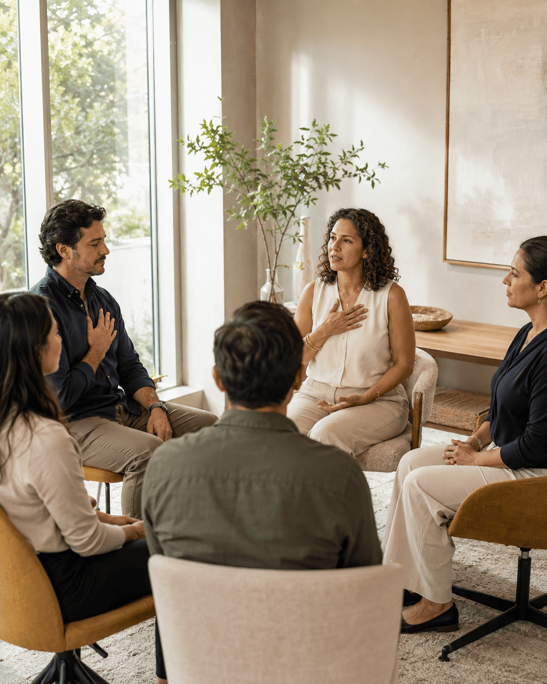 Equipo participando en una experiencia de bienestar organizacional